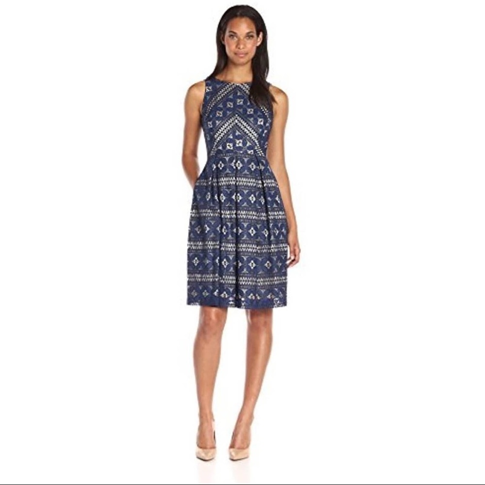 Eliza J Blue Lace Dress Sz 2